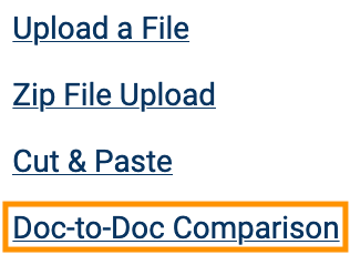 Doc-to-doc comparison
