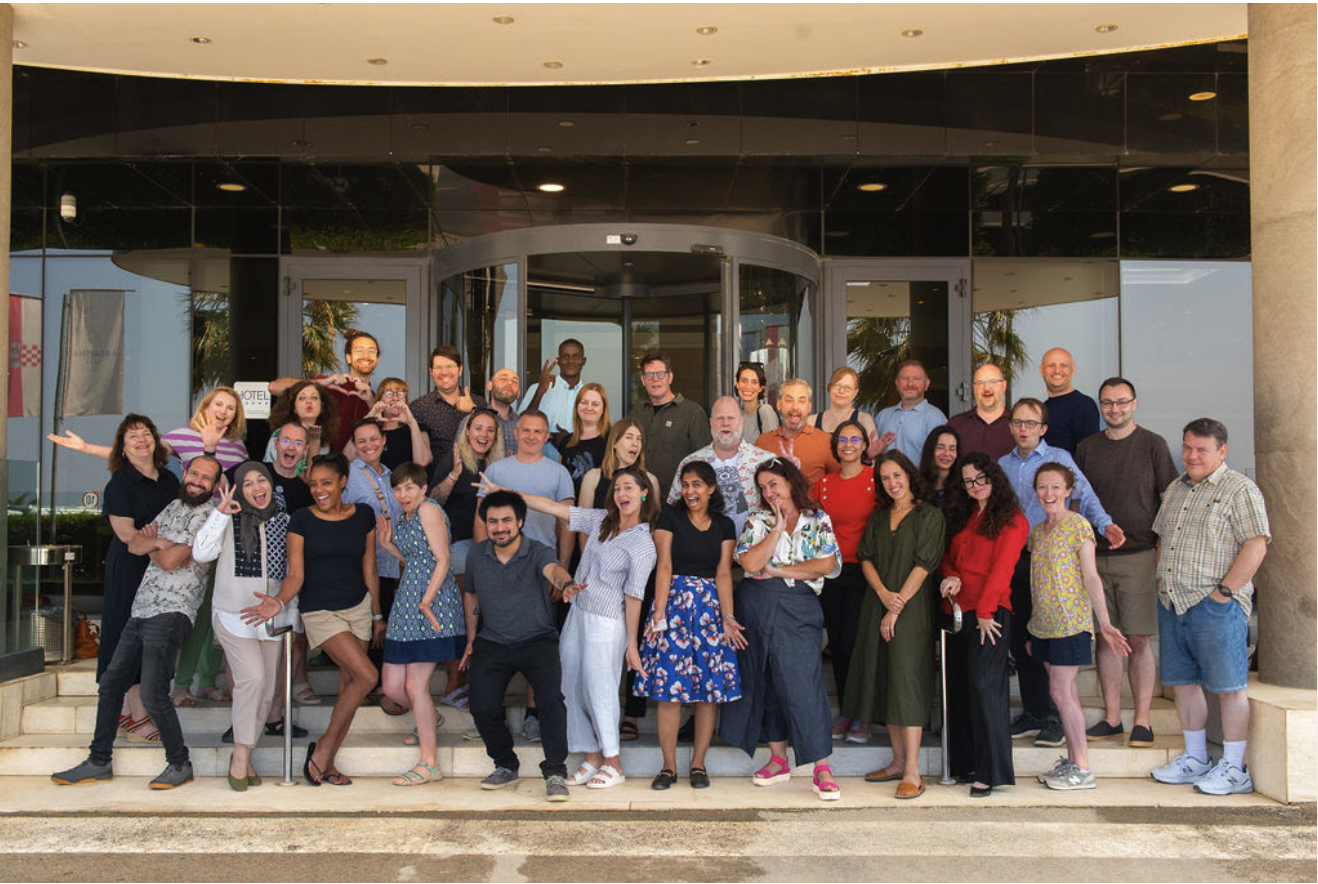 Group photo of many of Crossref people.